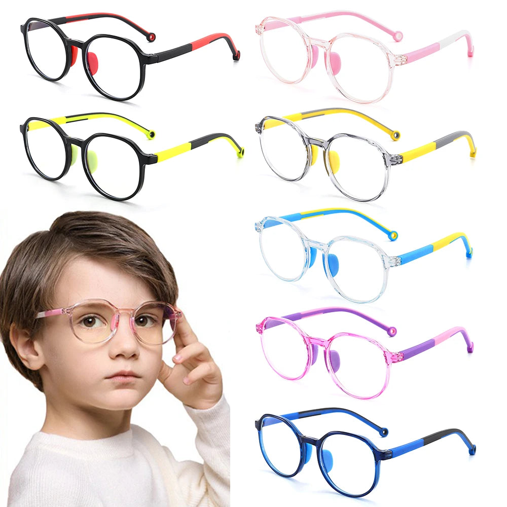 SafeScreen Kids Blue Light Glasses — Flexible & Unbreakable TR90 Frame