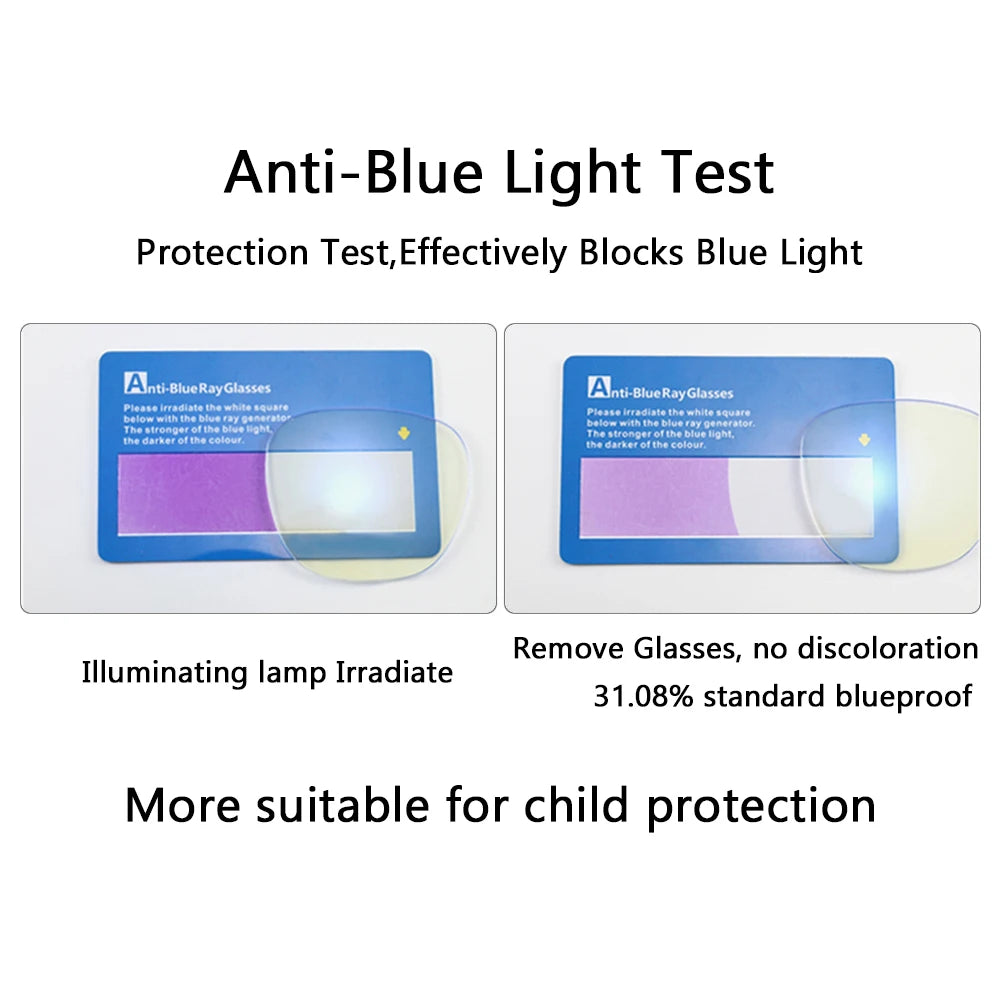 SafeScreen Kids Blue Light Glasses — Flexible & Unbreakable TR90 Frame